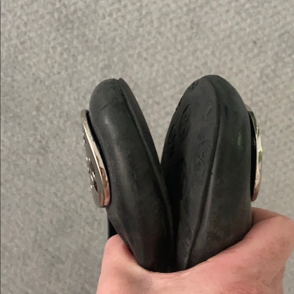 Tory Burch Black Flats with Silver - Picture 3 of 3